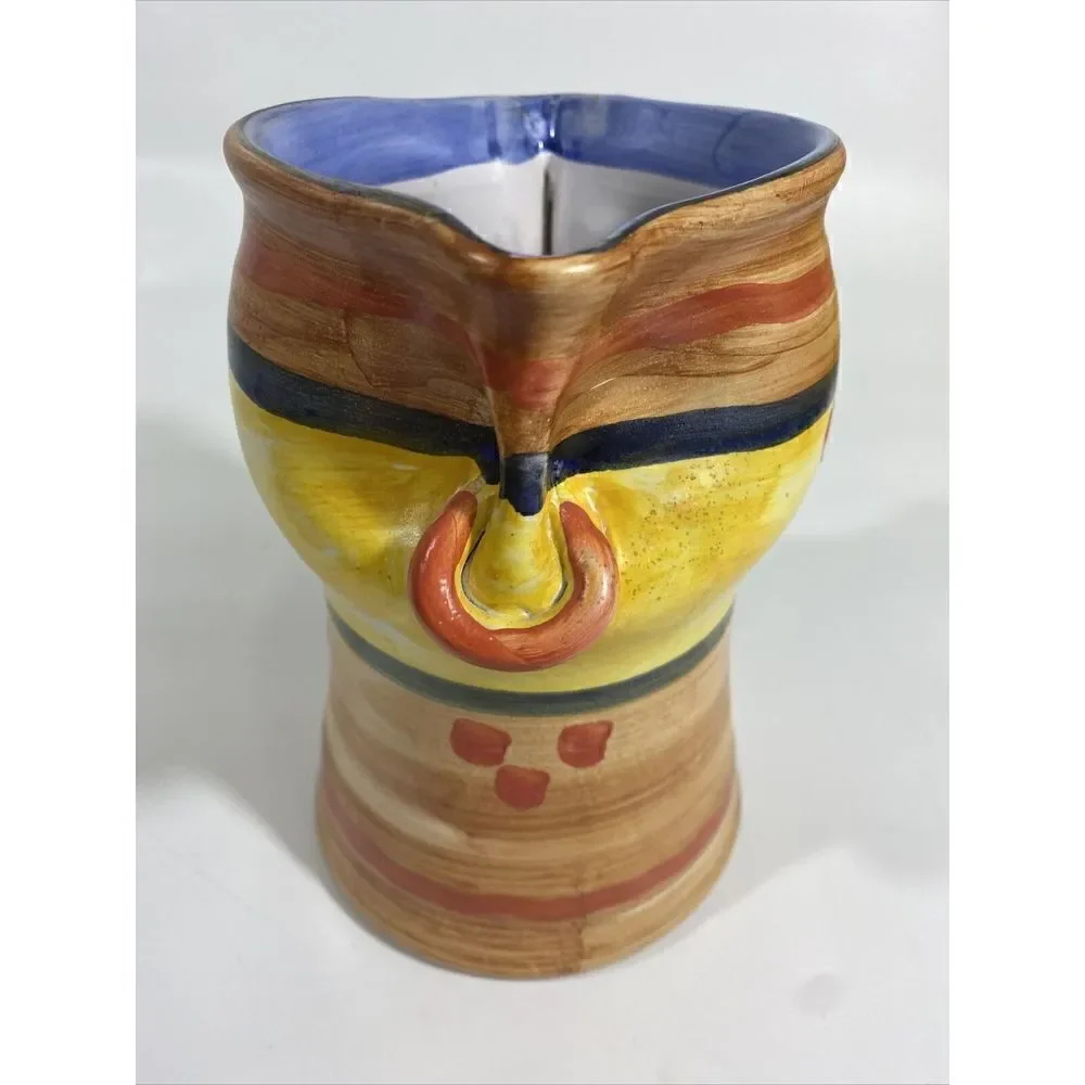 ‎Vintage Art Pottery MCM Italian Italy Vase Handpainted Bitossi?